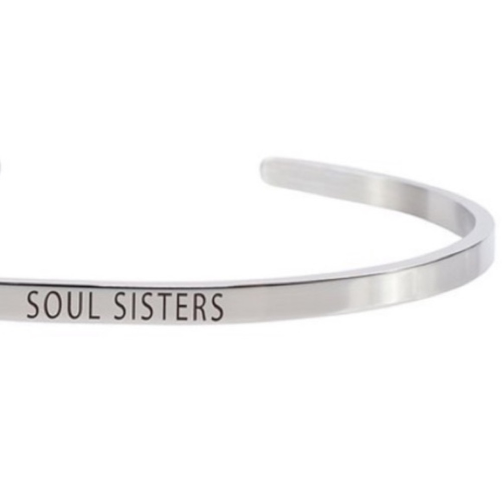 Stainless Steel ‘Soul Sisters’ Cuff